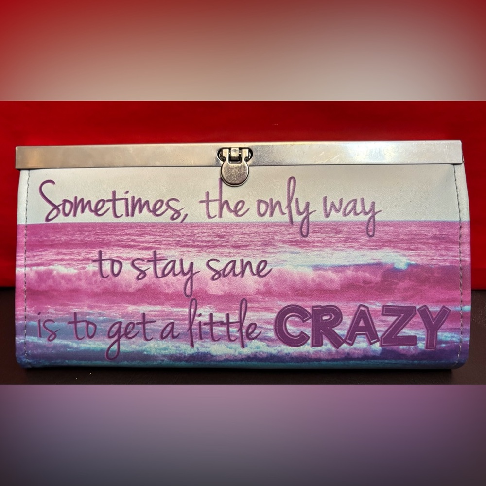 Colorful Wallet with Inspirational Quote